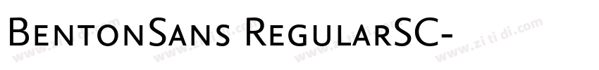 BentonSans RegularSC字体转换